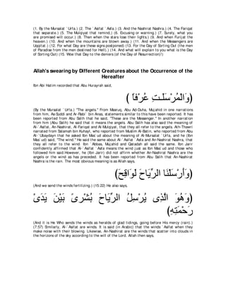 A compilation of the Abridged Tafsir Ibn Kathir Volumes 1 - 10  ( commentary of the meaning ) 