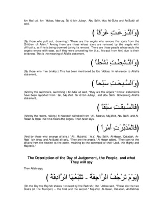A compilation of the Abridged Tafsir Ibn Kathir Volumes 1 - 10  ( commentary of the meaning ) 