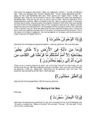 A compilation of the Abridged Tafsir Ibn Kathir Volumes 1 - 10  ( commentary of the meaning ) 