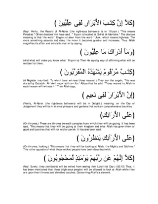 A compilation of the Abridged Tafsir Ibn Kathir Volumes 1 - 10  ( commentary of the meaning ) 