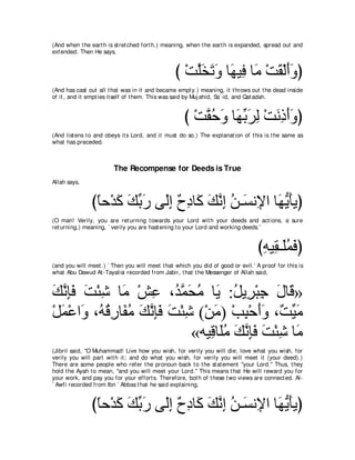 A compilation of the Abridged Tafsir Ibn Kathir Volumes 1 - 10  ( commentary of the meaning ) 