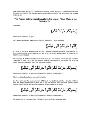 A compilation of the Abridged Tafsir Ibn Kathir Volumes 1 - 10  ( commentary of the meaning ) 