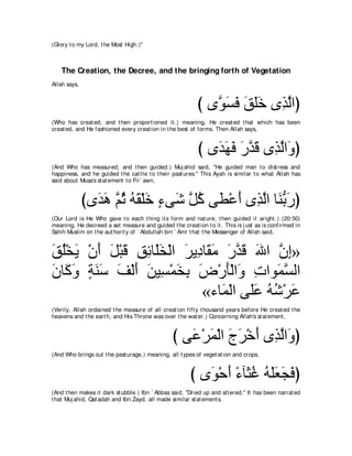 A compilation of the Abridged Tafsir Ibn Kathir Volumes 1 - 10  ( commentary of the meaning ) 