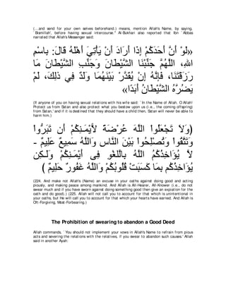 A compilation of the Abridged Tafsir Ibn Kathir Volumes 1 - 10  ( commentary of the meaning ) 