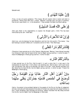 A compilation of the Abridged Tafsir Ibn Kathir Volumes 1 - 10  ( commentary of the meaning ) 