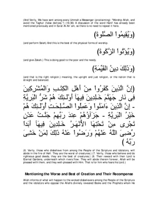 A compilation of the Abridged Tafsir Ibn Kathir Volumes 1 - 10  ( commentary of the meaning ) 