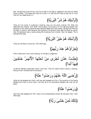 A compilation of the Abridged Tafsir Ibn Kathir Volumes 1 - 10  ( commentary of the meaning ) 