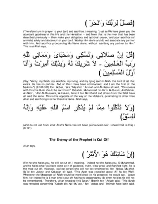 A compilation of the Abridged Tafsir Ibn Kathir Volumes 1 - 10  ( commentary of the meaning ) 