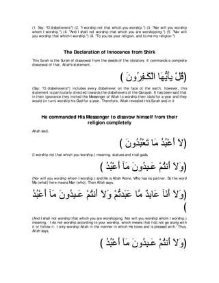 A compilation of the Abridged Tafsir Ibn Kathir Volumes 1 - 10  ( commentary of the meaning ) 