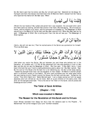 A compilation of the Abridged Tafsir Ibn Kathir Volumes 1 - 10  ( commentary of the meaning ) 