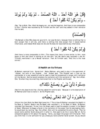 A compilation of the Abridged Tafsir Ibn Kathir Volumes 1 - 10  ( commentary of the meaning ) 