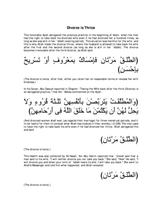 A compilation of the Abridged Tafsir Ibn Kathir Volumes 1 - 10  ( commentary of the meaning ) 