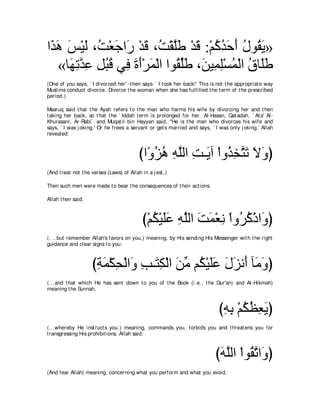 A compilation of the Abridged Tafsir Ibn Kathir Volumes 1 - 10  ( commentary of the meaning ) 