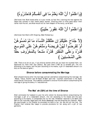 A compilation of the Abridged Tafsir Ibn Kathir Volumes 1 - 10  ( commentary of the meaning ) 