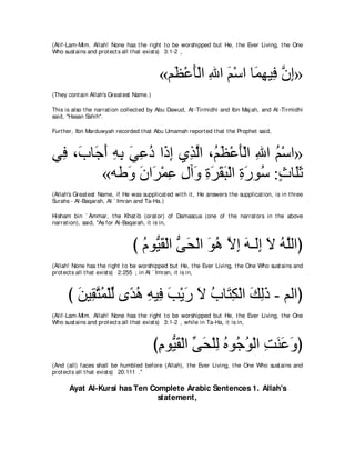 A compilation of the Abridged Tafsir Ibn Kathir Volumes 1 - 10  ( commentary of the meaning ) 