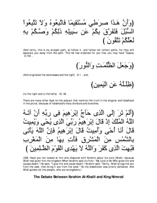 A compilation of the Abridged Tafsir Ibn Kathir Volumes 1 - 10  ( commentary of the meaning ) 