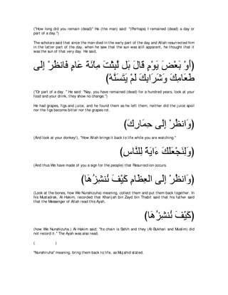 A compilation of the Abridged Tafsir Ibn Kathir Volumes 1 - 10  ( commentary of the meaning ) 