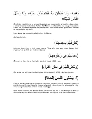 A compilation of the Abridged Tafsir Ibn Kathir Volumes 1 - 10  ( commentary of the meaning ) 