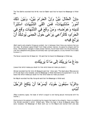 A compilation of the Abridged Tafsir Ibn Kathir Volumes 1 - 10  ( commentary of the meaning ) 