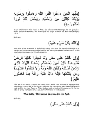 A compilation of the Abridged Tafsir Ibn Kathir Volumes 1 - 10  ( commentary of the meaning ) 