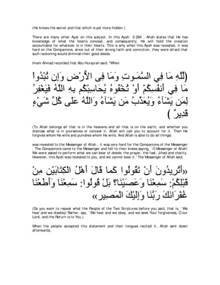 A compilation of the Abridged Tafsir Ibn Kathir Volumes 1 - 10  ( commentary of the meaning ) 