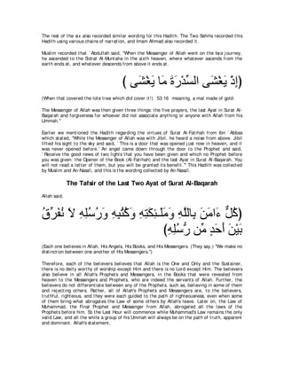 A compilation of the Abridged Tafsir Ibn Kathir Volumes 1 - 10  ( commentary of the meaning ) 