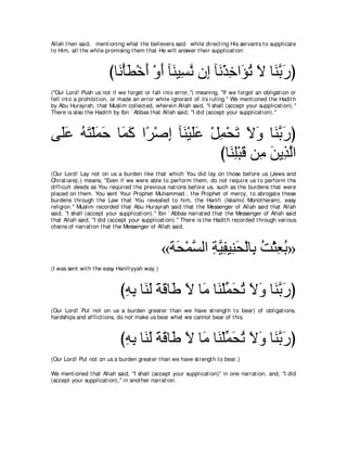 A compilation of the Abridged Tafsir Ibn Kathir Volumes 1 - 10  ( commentary of the meaning ) 