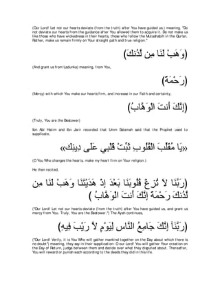 A compilation of the Abridged Tafsir Ibn Kathir Volumes 1 - 10  ( commentary of the meaning ) 