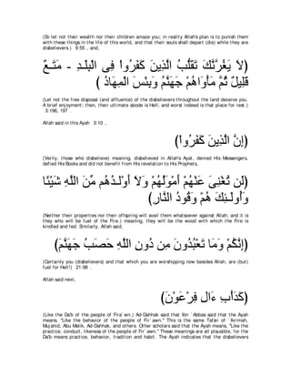 A compilation of the Abridged Tafsir Ibn Kathir Volumes 1 - 10  ( commentary of the meaning ) 