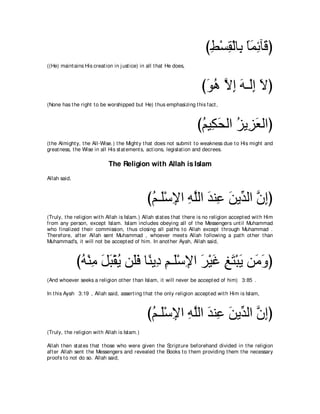 A compilation of the Abridged Tafsir Ibn Kathir Volumes 1 - 10  ( commentary of the meaning ) 