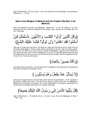 A compilation of the Abridged Tafsir Ibn Kathir Volumes 1 - 10  ( commentary of the meaning ) 