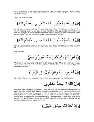 A compilation of the Abridged Tafsir Ibn Kathir Volumes 1 - 10  ( commentary of the meaning ) 