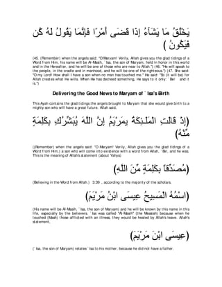 A compilation of the Abridged Tafsir Ibn Kathir Volumes 1 - 10  ( commentary of the meaning ) 