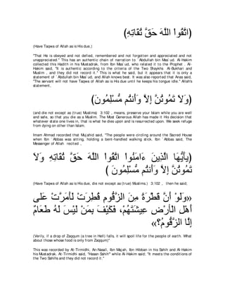 A compilation of the Abridged Tafsir Ibn Kathir Volumes 1 - 10  ( commentary of the meaning ) 