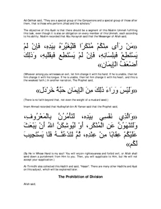 A compilation of the Abridged Tafsir Ibn Kathir Volumes 1 - 10  ( commentary of the meaning ) 