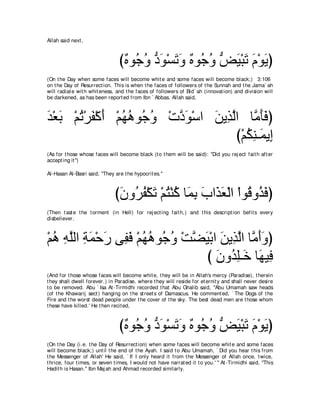 A compilation of the Abridged Tafsir Ibn Kathir Volumes 1 - 10  ( commentary of the meaning ) 