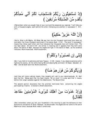 A compilation of the Abridged Tafsir Ibn Kathir Volumes 1 - 10  ( commentary of the meaning ) 