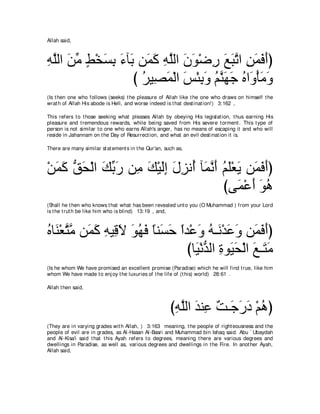 A compilation of the Abridged Tafsir Ibn Kathir Volumes 1 - 10  ( commentary of the meaning ) 