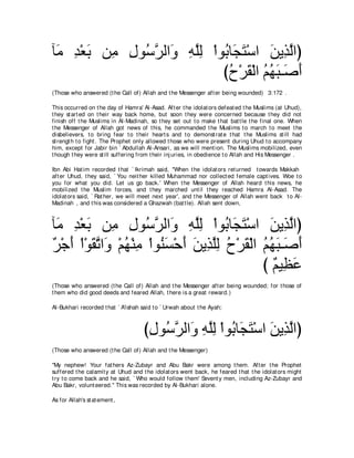 A compilation of the Abridged Tafsir Ibn Kathir Volumes 1 - 10  ( commentary of the meaning ) 