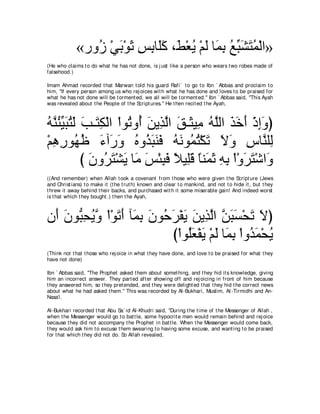 A compilation of the Abridged Tafsir Ibn Kathir Volumes 1 - 10  ( commentary of the meaning ) 