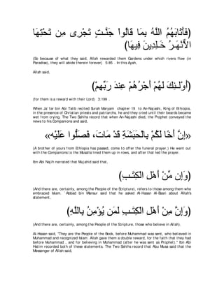 A compilation of the Abridged Tafsir Ibn Kathir Volumes 1 - 10  ( commentary of the meaning ) 