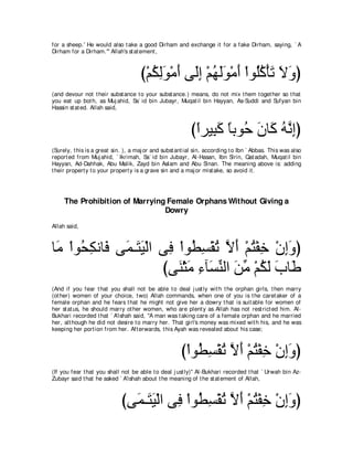 A compilation of the Abridged Tafsir Ibn Kathir Volumes 1 - 10  ( commentary of the meaning ) 