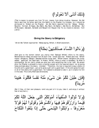 A compilation of the Abridged Tafsir Ibn Kathir Volumes 1 - 10  ( commentary of the meaning ) 