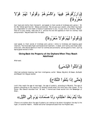 A compilation of the Abridged Tafsir Ibn Kathir Volumes 1 - 10  ( commentary of the meaning ) 