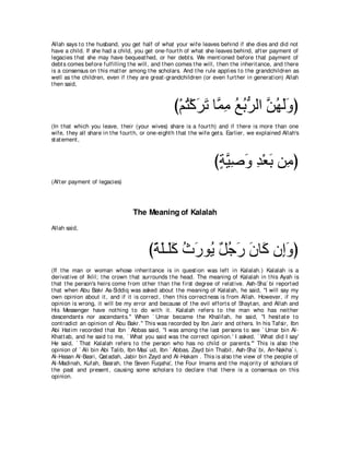 A compilation of the Abridged Tafsir Ibn Kathir Volumes 1 - 10  ( commentary of the meaning ) 