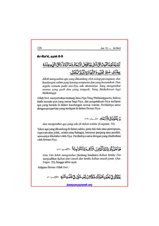 Tafsir ibnu katsir juz 13