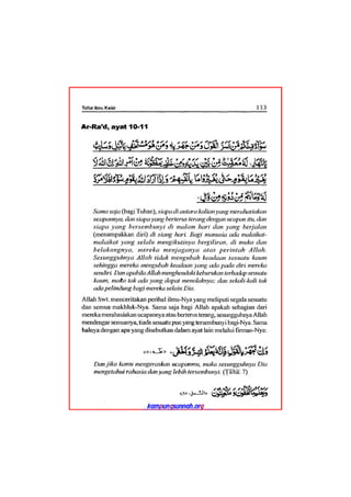 Tafsir ibnu katsir juz 13