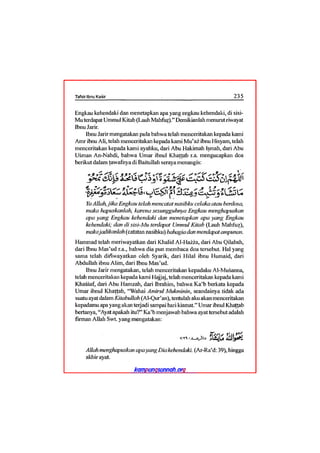 Tafsir ibnu katsir juz 13