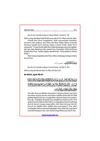 Tafsir ibnu katsir juz 13