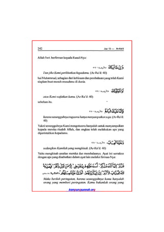 Tafsir ibnu katsir juz 13